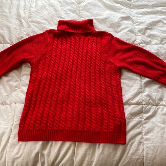 Croft and Barrow red turtle neck - Picture 1 of 2